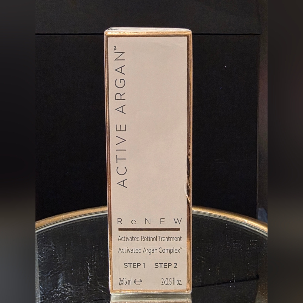 Active Argan Renew Activated Retinol Treatment 1 & 2 Step 1 oz each Sealed Box